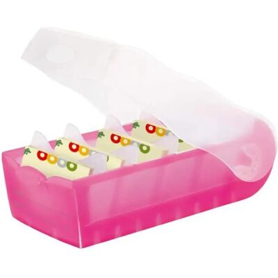 HAN Karteibox CROCO für 500 Karten A8, pink-transluzent HAN Karteibox CROCO für 500 Karten A8, pink-transluzent