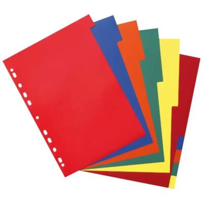 Herlitz Ringbuchregister A4 PP 10-teilig 5-farbig Herlitz Ringbuchregister A4 PP 10-teilig 5-farbig