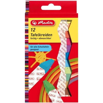 Herlitz Tafelkreide 12er farbig Herlitz Tafelkreide 12er farbig