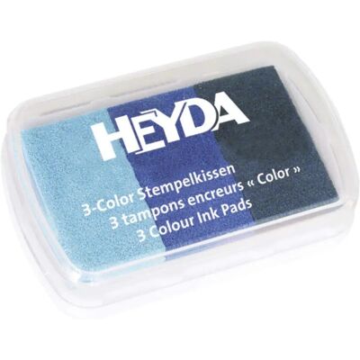 Heyda Stempelkissen 3-Color 9 x 6 cm Blautöne Heyda Stempelkissen 3-Color 9 x 6 cm Blautöne