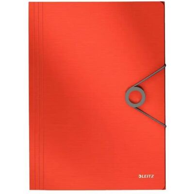 Leitz L:Solid 3 Flap Folder PP red Leitz L:Solid 3 Flap Folder PP red