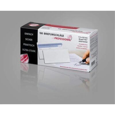 Mayer Kuvert Briefumschläge Din lang+ (112 x 225mm) mit Sicherheitsschlitze 90gm², 100 Stück Mayer Kuvert Briefumschläge Din lang+ (112 x 225mm) mit Sicherheitsschlitze 90gm², 100 Stück