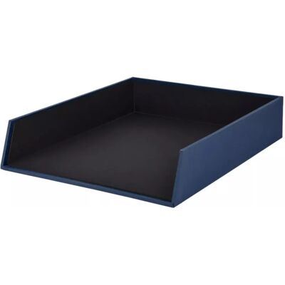 Rössler DIN A4 Ablagekorb Navy-Blau Handarbeit 260 x 60 x 320 mm Rössler DIN A4 Ablagekorb Navy-Blau Handarbeit 260 x 60 x 320 mm