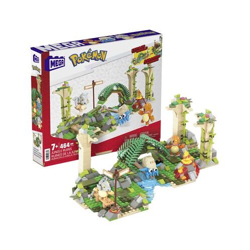 MEGA BRANDS Mega  Pokémon Dschungel-Ruinen Bauset, Konstruktions-Spielzeug