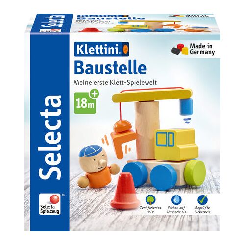 SELECTA Baustelle, Klett-Stapelspielzeug, 8 Teile