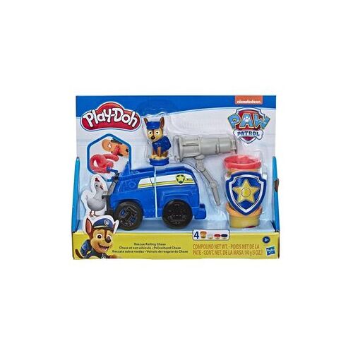 HASBRO Play-Doh HASBRO E6924EU4 Play-Doh PAW Patrol Polizeihund Chase, Spielzeug Polizeiauto mit Figur