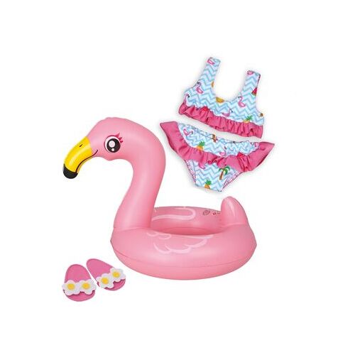 HELESS Puppen-Schwimmset "Flamingo Ella", Gr. 35-45 cm