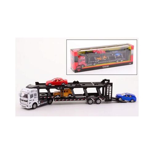 idee+spiel 26990 Die-Cast Autotransporter mit 3 Autos