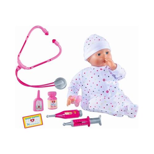 DOLLSWORLD Dolly Doktorpuppe mit Zubehör