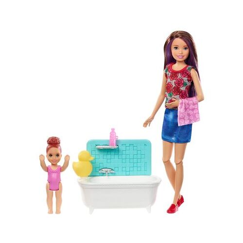 Barbie "Skipper Babysitters Inc." Puppen und Bad Spielset