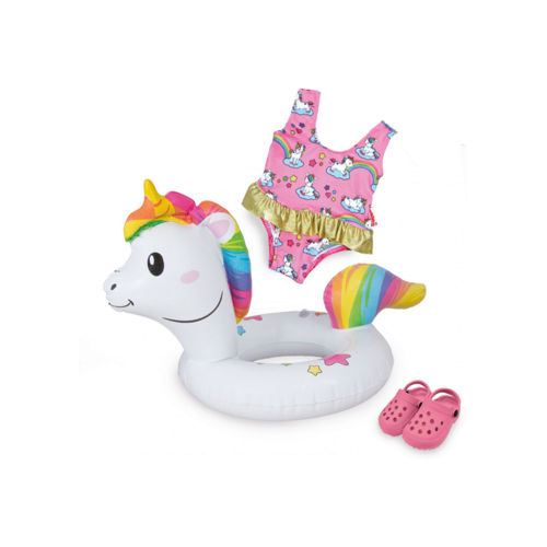 HELESS Puppen-Schwimmset Einhorn Henri, Gr. 35-45 cm