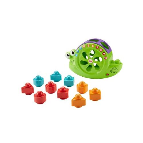 FISHER-PRICE Babys Musik Schnecke, Steckspielzeug, Stapelspiel, Lernspielzeug