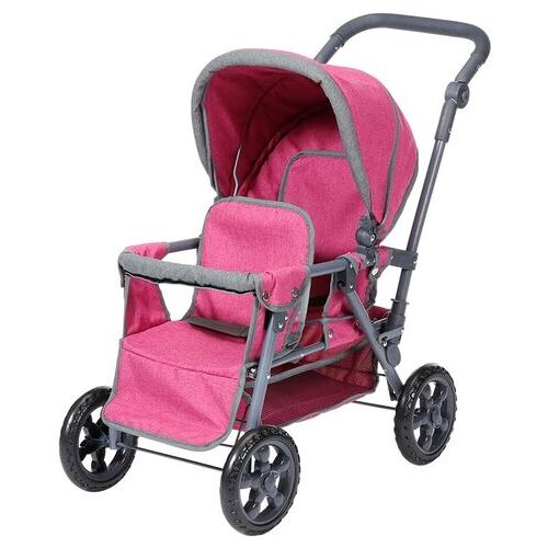 KNORRTOYS Zwillingspuppenwagen Big Twin - berry