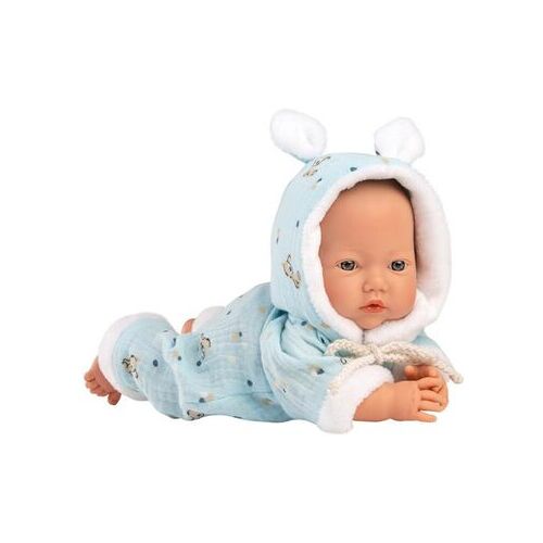 LLORENS Babypuppe mit Overall blau 32cm