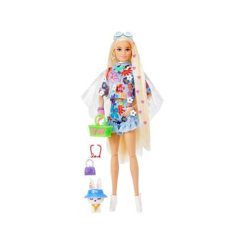 Barbie Extra Puppe Flower Power, Anziehpuppe, Modepuppe