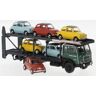 Brekina Fiat 642 Autotransporter mit 6 Fiat 500 von Busch 1962, Fiat,