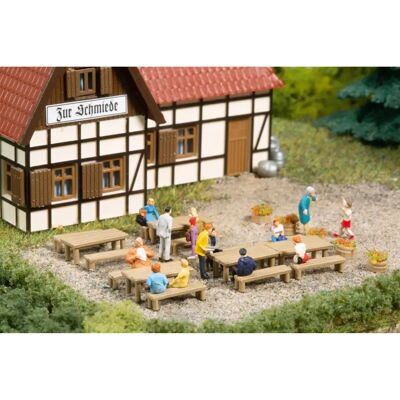 Auhagen 44650 N Sitz- und Tische-Set - Bänke und Tische Auhagen 44650 N Sitz- und Tische-Set - Bänke und Tische