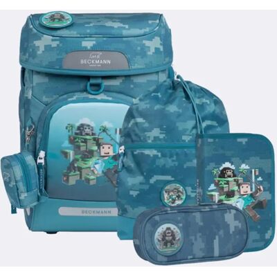 Beckmann Schulranzen-Set Plus Air Jungle Game, 6 tlg. Beckmann Schulranzen-Set Plus Air Jungle Game, 6 tlg.