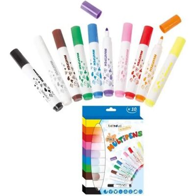 Beleduc Multipens 10er Set - Bunt Kreativset für Kinder Beleduc Multipens 10er Set - Bunt Kreativset für Kinder