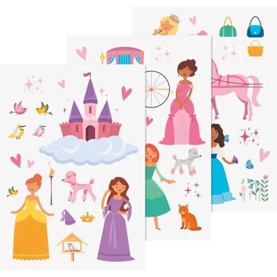 BRUNNEN Fenster Sticker Prinzessinnen 210 x 297 mm 3 Blatt BRUNNEN Fenster Sticker Prinzessinnen 210 x 297 mm 3 Blatt