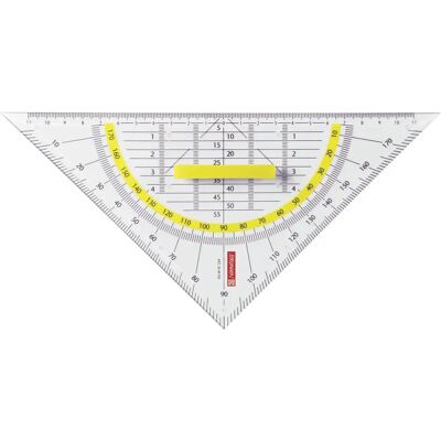 BRUNNEN Geometrie-Dreieck, glasklar, 22cm BRUNNEN Geometrie-Dreieck, glasklar, 22cm