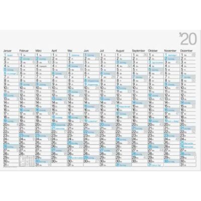 BRUNNEN Jahreskalender Wandkalender 2020 98 x 68 cm BRUNNEN Jahreskalender Wandkalender 2020 98 x 68 cm