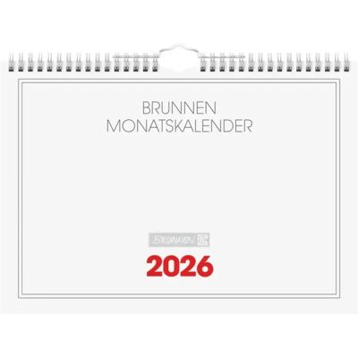 BRUNNEN Monatskalender 2026 297 × 210 mm 12 Blatt BRUNNEN Monatskalender 2026 297 × 210 mm 12 Blatt