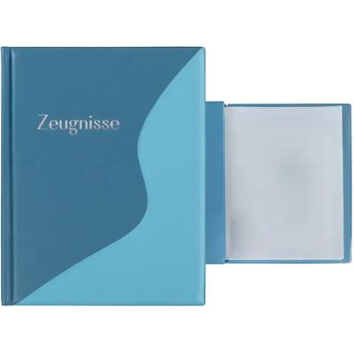 Idena Zeugnismappe mit 12 Klarsichthüllen 100µ pastell blau DIN A4 Idena Zeugnismappe mit 12 Klarsichthüllen 100µ pastell blau DIN A4