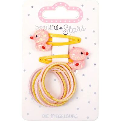 Die Spiegelburg Haarclip & Haargummi Ente - beautiful Stars, sort. Die Spiegelburg Haarclip & Haargummi Ente - beautiful Stars, sort.