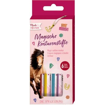 Die Spiegelburg Magische Konturenstifte Pferdefreunde - 6 Farben rosa - Mal- & Zeichenmaterial Die Spiegelburg Magische Konturenstifte Pferdefreunde - 6 Farben rosa - Mal- & Zeichenmaterial