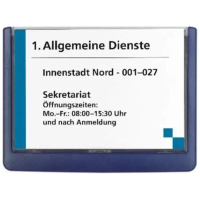 Durable 486107 Türschild CLICK SIGN, 149 x 105,5mm, dunkelblau transparent Durable 486107 Türschild CLICK SIGN, 149 x 105,5mm, dunkelblau transparent