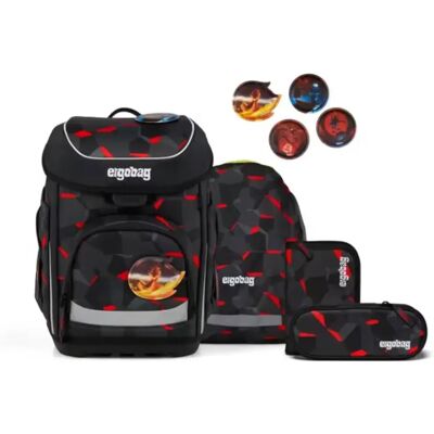 ergobag cubo Set Schulranzen-Set TaekBärdo Grau Rot 5-teilig 19 Liter ergobag cubo Set Schulranzen-Set TaekBärdo Grau Rot 5-teilig 19 Liter
