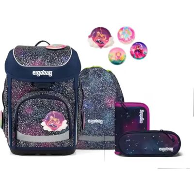 ergobag Cubo Set Schulranzen-Set Bärlaxy 5-teilig Blau Lila 19 Liter ergobag Cubo Set Schulranzen-Set Bärlaxy 5-teilig Blau Lila 19 Liter