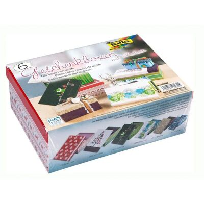 Folia Geschenkboxen mit Weihnachtsmotiven 6er Set mit 6 verschiedenen Größen Folia Geschenkboxen mit Weihnachtsmotiven 6er Set mit 6 verschiedenen Größen