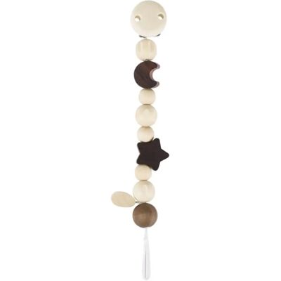 goki Schnullerkette Mond und Stern, natur goki Schnullerkette Mond und Stern, natur