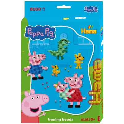 Hama Bügelperlen HAMA 7976 Midi Bügelperlen, Kleines Geschenk-Set Peppa Pig, ca. 2.000 Stück, Stiftplatte und Bügelpapier, Ø 5,0 mm. Hama Bügelperlen HAMA 7976 Midi Bügelperlen, Kleines Geschenk-Set Peppa Pig, ca. 2.000 Stück, Stiftplatte und Bügelpapier, Ø 5,0 mm.