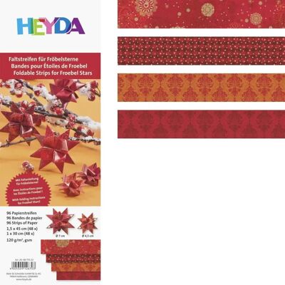 Heyda 204875523 Frobelsterne Bastelmaterial - Rot Heyda 204875523 Frobelsterne Bastelmaterial - Rot