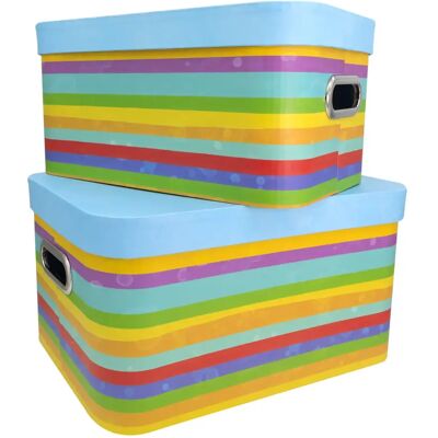 Idena Aufbewahrungsbox 2er Set 22x18x32cm / 24x19x35cm Idena Aufbewahrungsbox 2er Set 22x18x32cm / 24x19x35cm