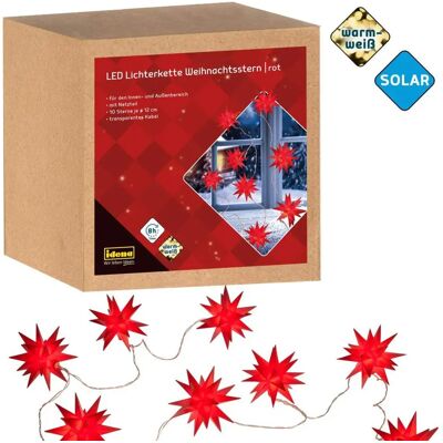 Idena 10er Weihnachtssterne LED Lichterkette rot - Weihnachten Idena 10er Weihnachtssterne LED Lichterkette rot - Weihnachten