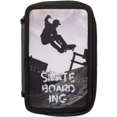 Idena Schüleretui Triple Skateboard, 47-teilig Idena Schüleretui Triple Skateboard, 47-teilig