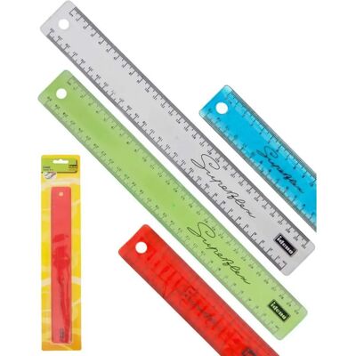Idena Superflex-Lineal 30cm biegsam bruchsicher, 4 Stück je 1x gelb, klar, türkis und rot Idena Superflex-Lineal 30cm biegsam bruchsicher, 4 Stück je 1x gelb, klar, türkis und rot