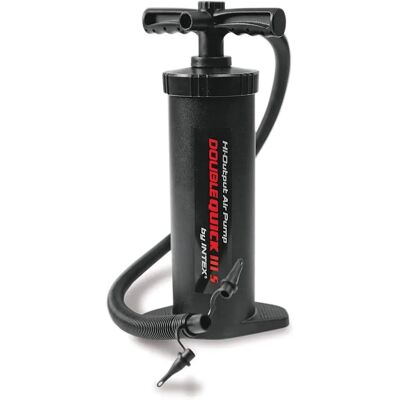Intex Double Quick 3 S Hand Luftpumpe mit 3 Düsenaufsätzen, 37 cm Intex Double Quick 3 S Hand Luftpumpe mit 3 Düsenaufsätzen, 37 cm