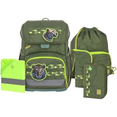 Lässig Schulranzen Set 6-teilig Light Unique Jungle Grün 21 Liter Lässig Schulranzen Set 6-teilig Light Unique Jungle Grün 21 Liter