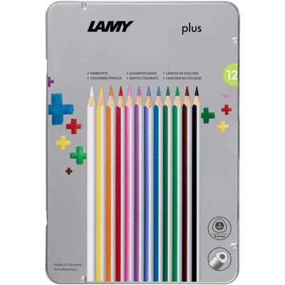 Triangulare Farbstifte Plus, Metalletui - 12 Stück für Profis Triangulare Farbstifte Plus, Metalletui - 12 Stück für Profis