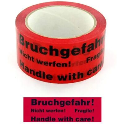 Livepac Office Warnband "Bruchgefahr" 66 m x 50 mm, 6 Rollen Livepac Office Warnband "Bruchgefahr" 66 m x 50 mm, 6 Rollen