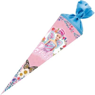Nestler Schultüte Barbie Feenprinzessin Filzverschluss 70 cm rund Nestler Schultüte Barbie Feenprinzessin Filzverschluss 70 cm rund