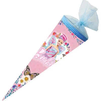 Nestler Schultüte Barbie Feenprinzessin Tüllverschluss 50 cm rund Nestler Schultüte Barbie Feenprinzessin Tüllverschluss 50 cm rund