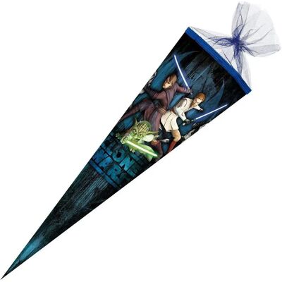 Nestler Schultüte Clone Wars, Tüllverschluss, 6-eckig, 85 cm Nestler Schultüte Clone Wars, Tüllverschluss, 6-eckig, 85 cm