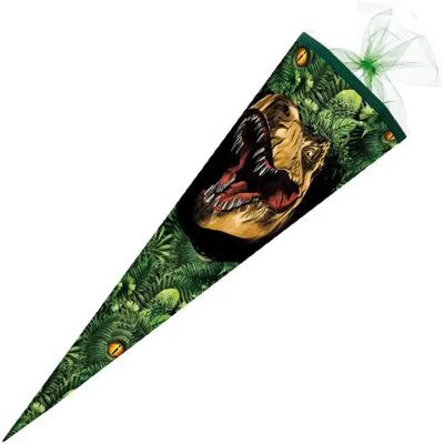 Nestler Schultüte Dino Dschungel, 85 cm eckig, Tüll Nestler Schultüte Dino Dschungel, 85 cm eckig, Tüll