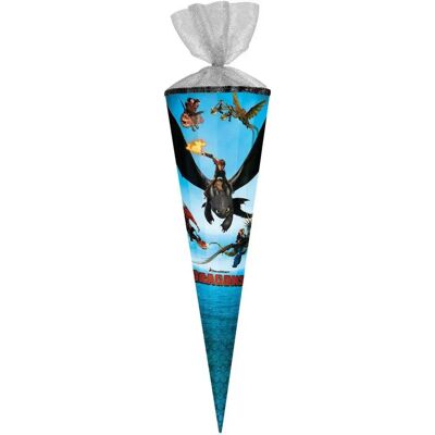 Nestler Schultüte Drachenzähmen leicht gemacht mit LED, 12-eckig, 85 cm Nestler Schultüte Drachenzähmen leicht gemacht mit LED, 12-eckig, 85 cm